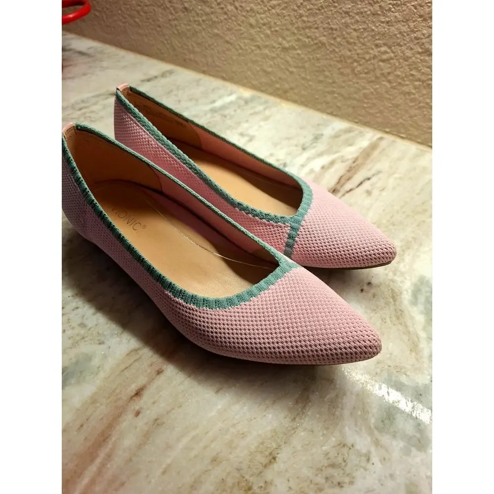 Vionic Dahlia Womens Flats Sz 7.5 Pink Excellent